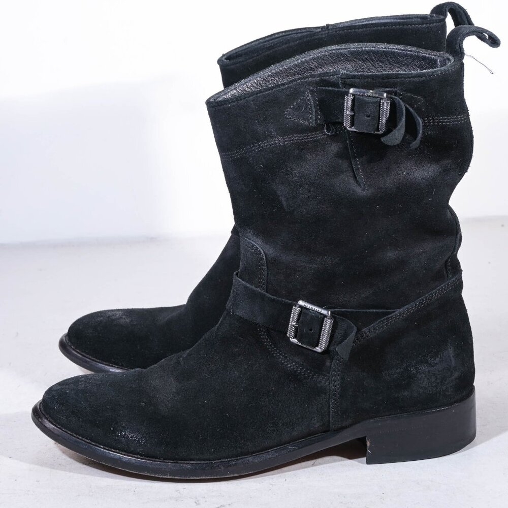 Belstaff Bedford Short Boots in Black Suede - 37